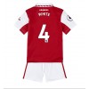 Baby Fußballbekleidung Arsenal Benjamin White #4 Heimtrikot 2022-23 Kurzarm (+ kurze hosen)